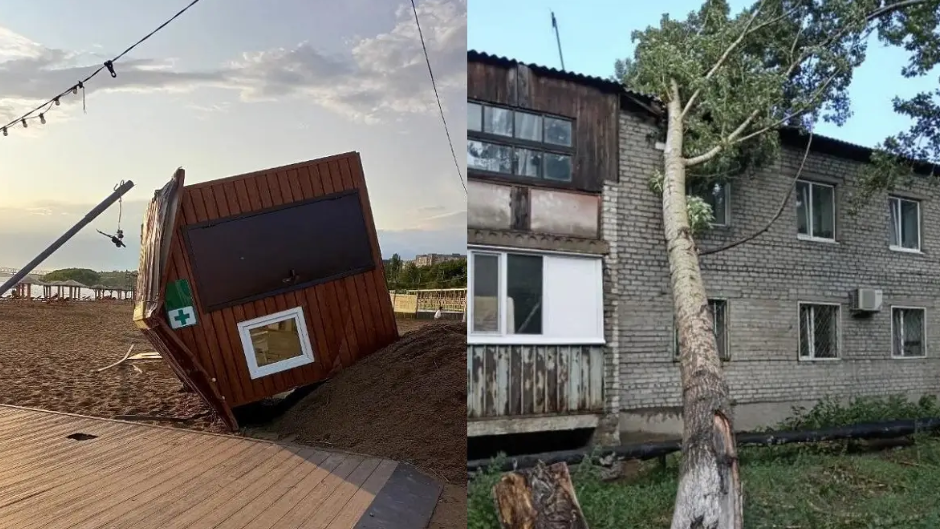 Павлодардағы дүлей дауыл бір адамның өмірін жалмады 