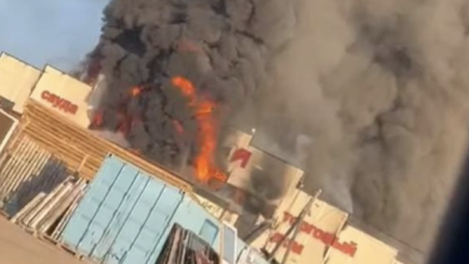 Астанадағы «Big Шанхай» базары отқа оранды (ВИДЕО)