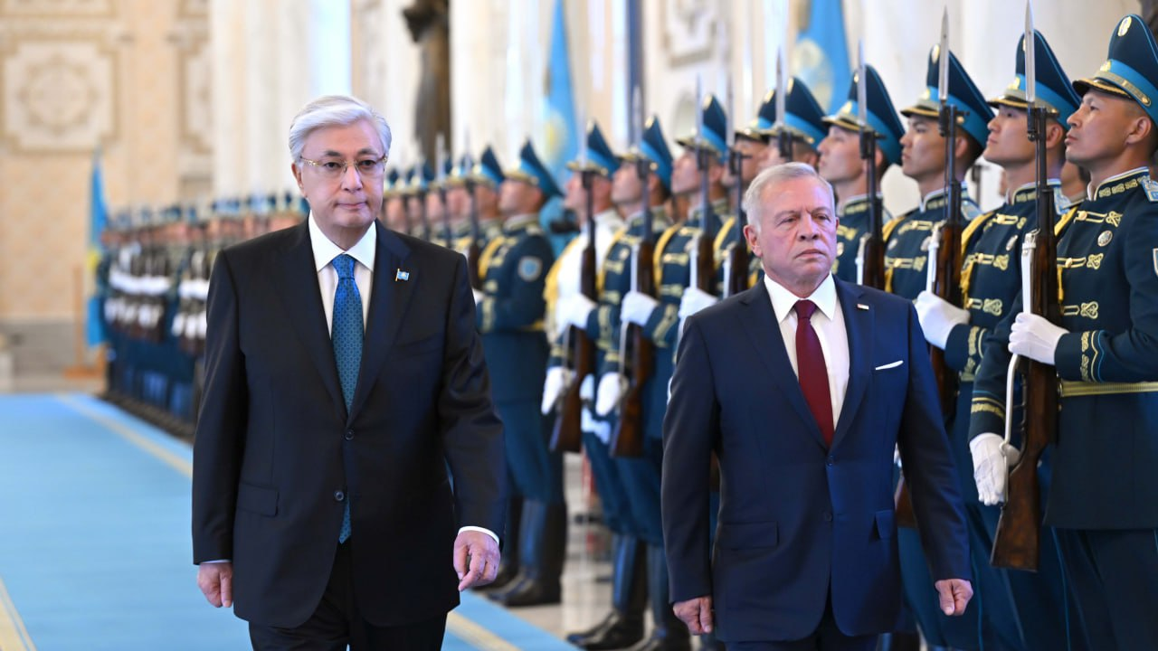 Қасым-Жомарт Тоқаев Ақордада Иордания Королін қарсы алды