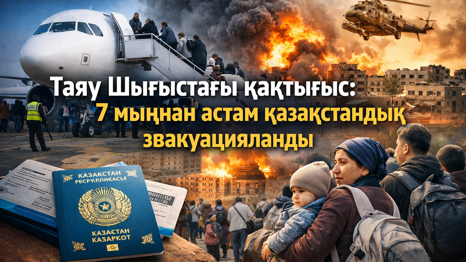 Таяу Шығыстағы қақтығыс: 7 мыңнан астам қазақстандық эвакуацияланды