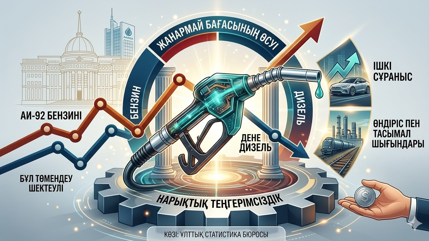 Қазақстанда бензин қай өңірде қымбат, қай жерде арзан?