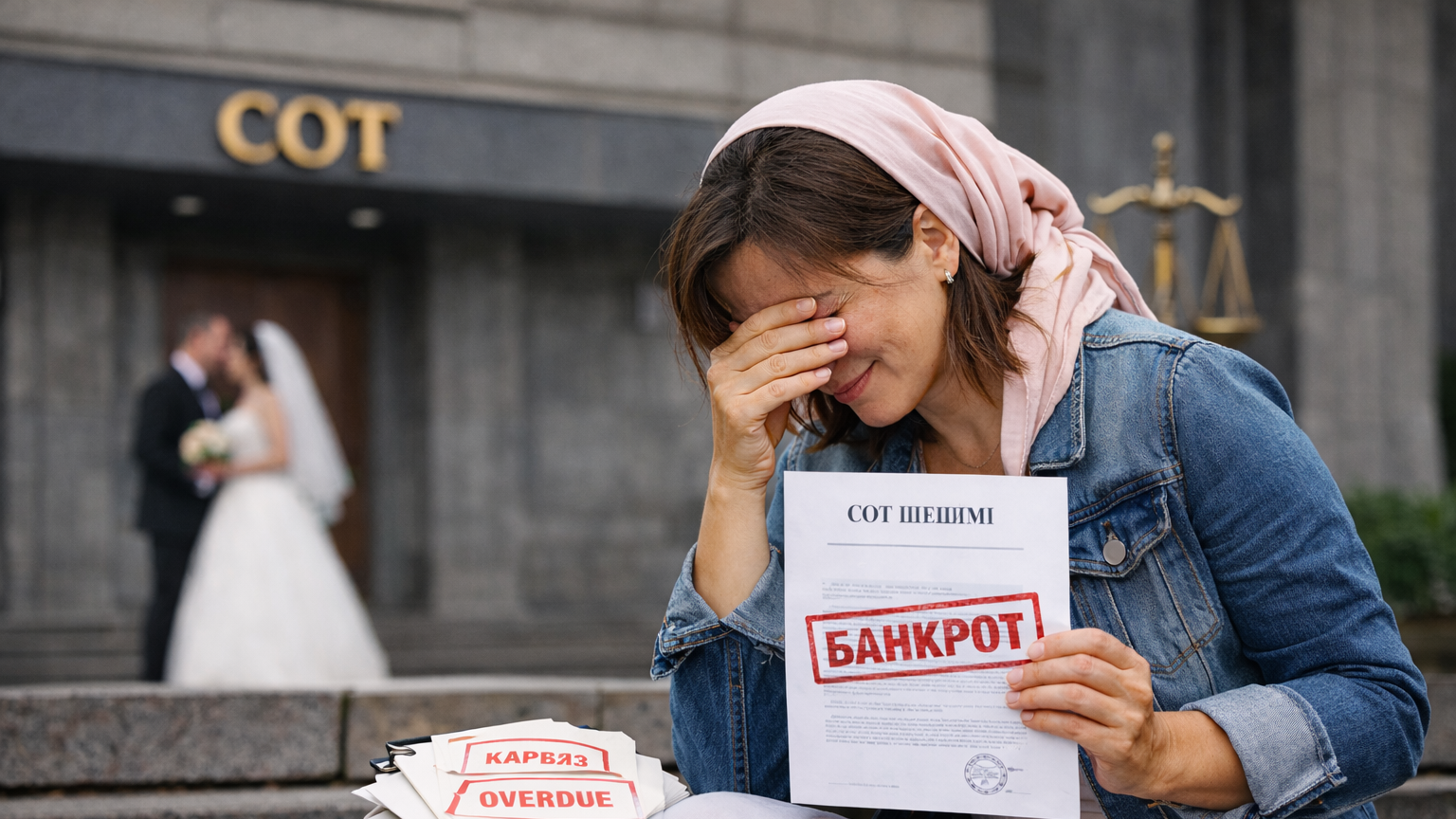 Қарызға батқан ананың жеңісі: Сот несиеге той жасаған келіншекті банкрот деп таныды
