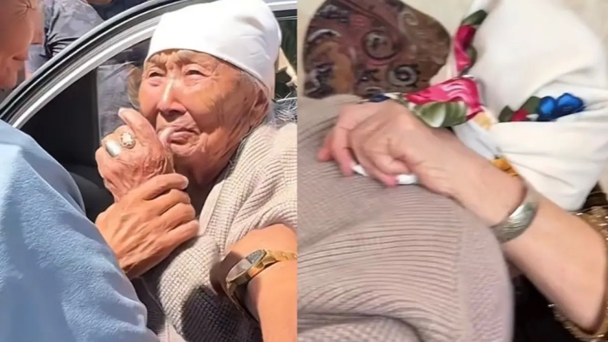 89 жастағы әже 20 жыл көрмеген бауырларымен қауышты (ВИДЕО)