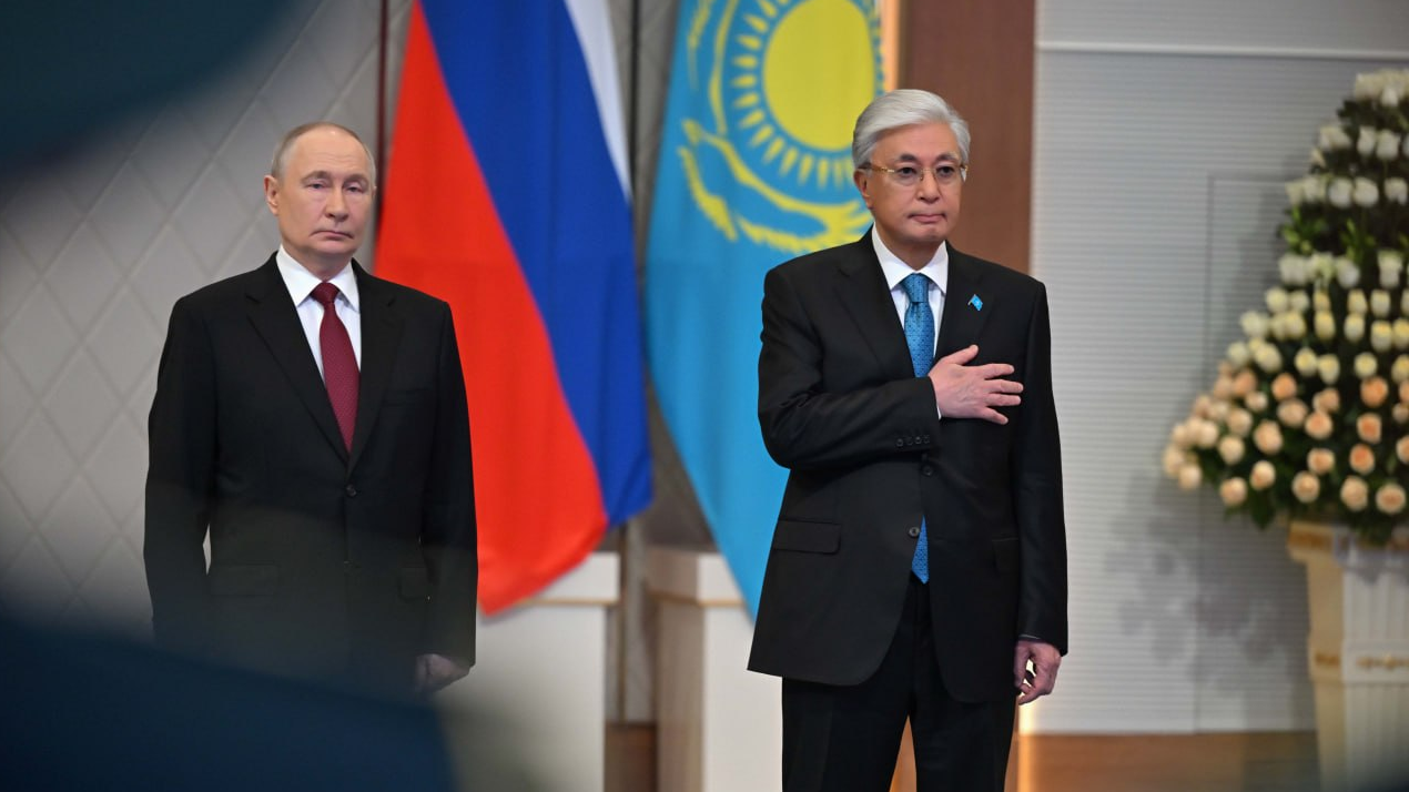 Тәуелсіздік сарайында Тоқаев пен Путин кездесті
