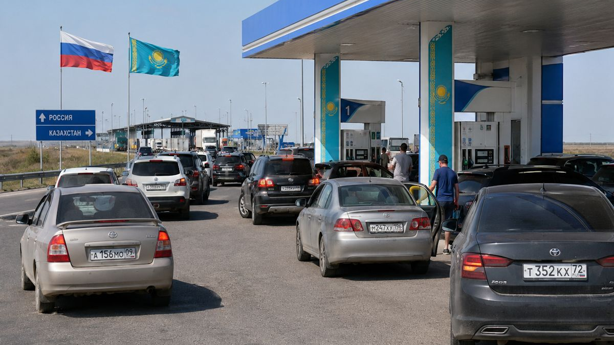 Ресейдегі отын тапшылығы: Самаралық жүргізушілер бензин құю үшін Оралға келе бастады